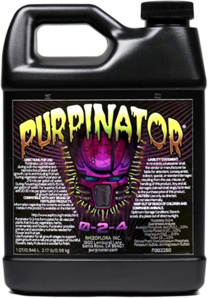 Purpinator - Specialty Plant Nutrient Additive - Improves Color Enhances Aromatics and Flavors Gives More Potency to Your Plants (32oz) - 3 Pack
