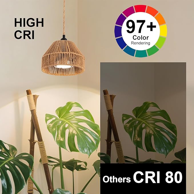 30W Suspended Indoor Plant Growth Light 24-Hour Cycle Timer 4000k Full Spectrum LED Suitable for Large Tall Plants Gardens Flowers and greenhouses Suspended Plant Pendant Light