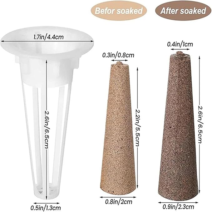 Net Pots for Hydroponics 100pcs Reusable Pods Plant-Hydroponics Soilless Grow Sponges Garden Plant Basket