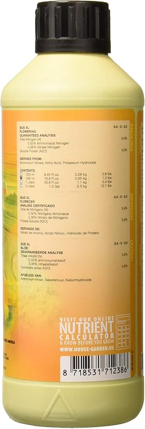 House &amp Garden 749629 Bud-XL Fertilizer