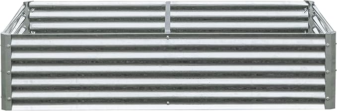 Arrow Sheds GrowIT Galvanized Steel Raised Flower and Plant Bed for The Garden or Greenhouse 72 x 36 x 17