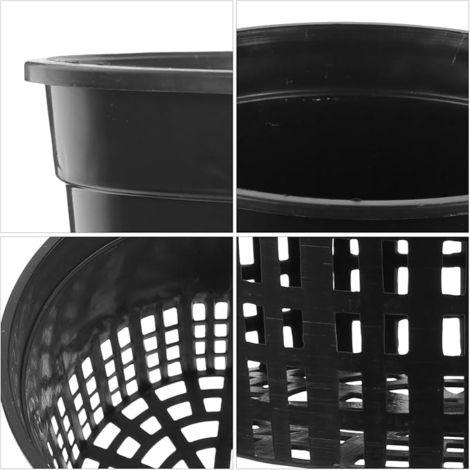 Net Pots for Hydroponics 8PCS Heavy Duty Net Pots - Wide Lip Slotted Mesh (Orchids/Aquaponics/Hydroponics)