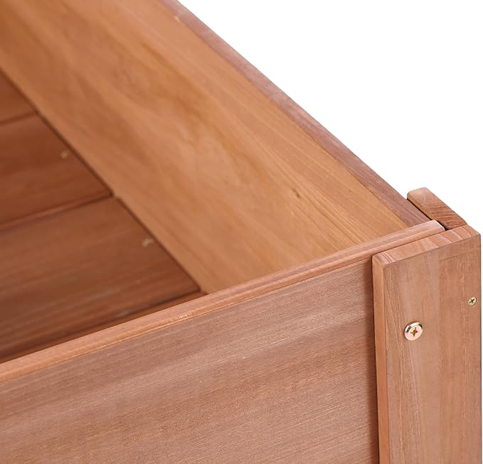 Raised Garden Bed with Legs Elevated Wooden Planter Box for Outdoor Plants Flowers Fruits Vegetable Herb Growing