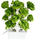 Vertical Hydroponic Tower Vegetable Plants Tower 16/24/32 PVC Hydroponic Kit of PVC Pipe
