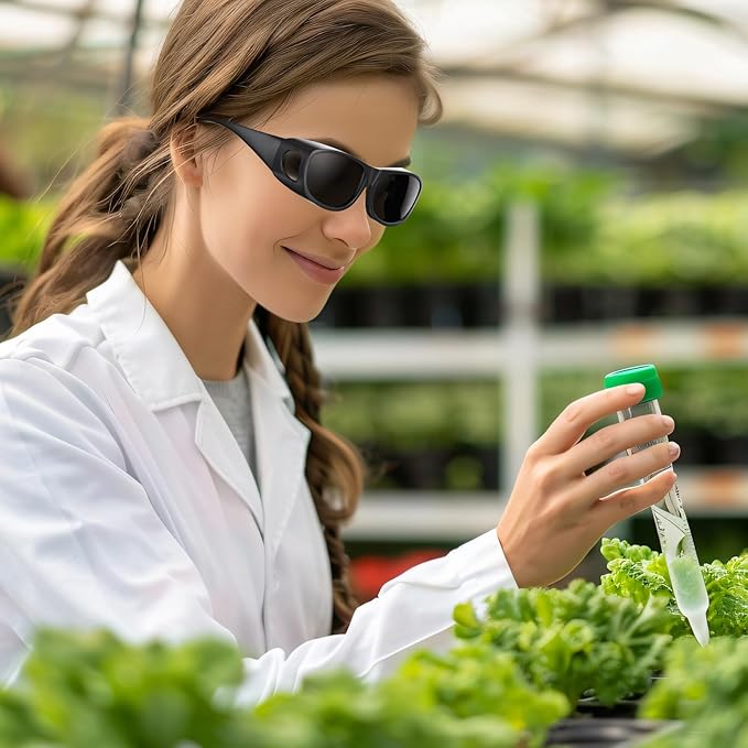 Indoor Hydroponics Grow Room Glasses with UV Protection for HPS MH LED Grow Lights (5 Pack)