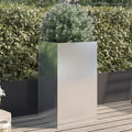 PlanterMultifunctional Raised BedPlant Privacy FenceBalcony Planter BedsHerb PlantersGreenhouse Planterfor HerbsFlowersOutdoorVegetablesSilver 16.5x15x29.5 Stainless Steel