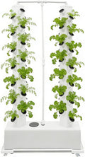 Hydroponics Growing System 56 Pods Large Vertical Hydroponic Growing Tower with Water Pump &amp Loop Timer Indoor Gardening System for Herb Vegetable Fruit