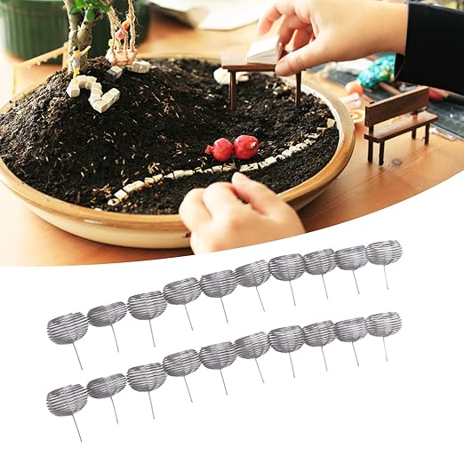 Bonsai Fertilizer Basket Stainless Steel Nutrient Box Garden Tool 100pcs for Orchid Planting