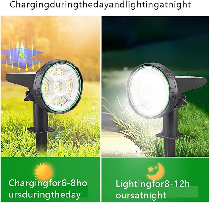 Solar Outdoor Lawn Light Rainbow Tree Spotlight(Solarspotlight-whitelight)