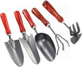 Garden Tools Set 5 Pieces Gardening Tools Outdoor Hand Planting Tools with Ergonomic Comfortable Handle Gardening Kit Planting Tools