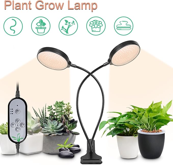 Grow Lights for Indoor Plants Plant Grow Light Plant Lights for Indoor Growing Plant Grow Lights Indoor with Options for 4h 8h or 12h and Five Levels of Brightness for Any