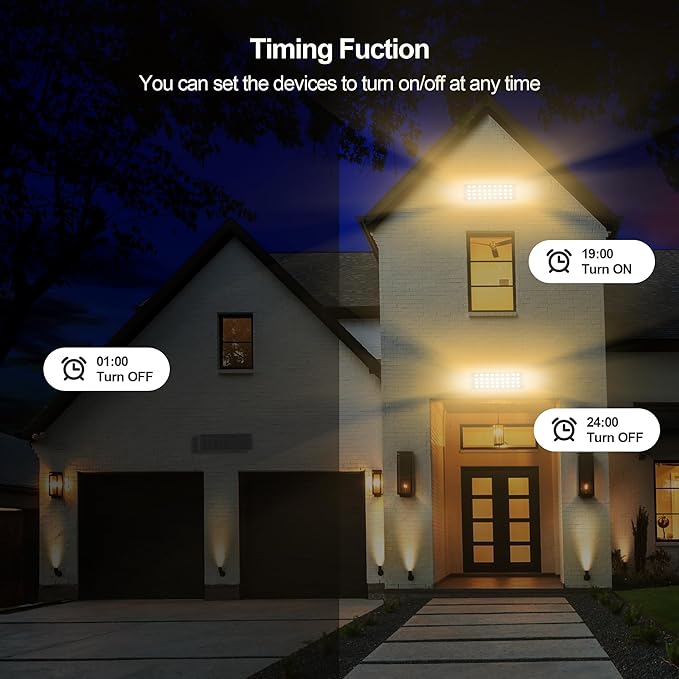 Wall Washer Light – Smart LED Landscape Spotlights with 6CCT Adjustable Color Temperature Dimmable 1%-100% Waterproof IP65 RF Remote &amp App Control Timer Function Easy Installation
