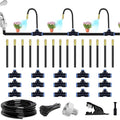 49.21Ft Drip Irrigation Kit Automatic Drip Irrigation System 360° Bendable Garden Irrigation System Garden Watering System Adjustable Bendable Nozzle Copper Sprayer System for Garden Yard
