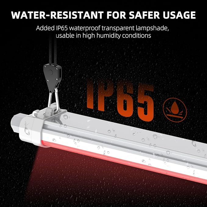 Spider Farmer GlowR40 LED Plant Grow Light Deep Red Supplemental Lighting Bar 2ft 650-665NM High Efficiency Growing for Indoor Plants Bloom Flower