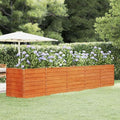 Garden Raised Bed Rusty Corten Steel 157.5 x 31.5 x 30.3 in Gardening Pots &amp Planters 151965
