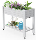 EFU Outdoor Garden Raised Bed Planter Box for Vegetables and Flowers (458B)