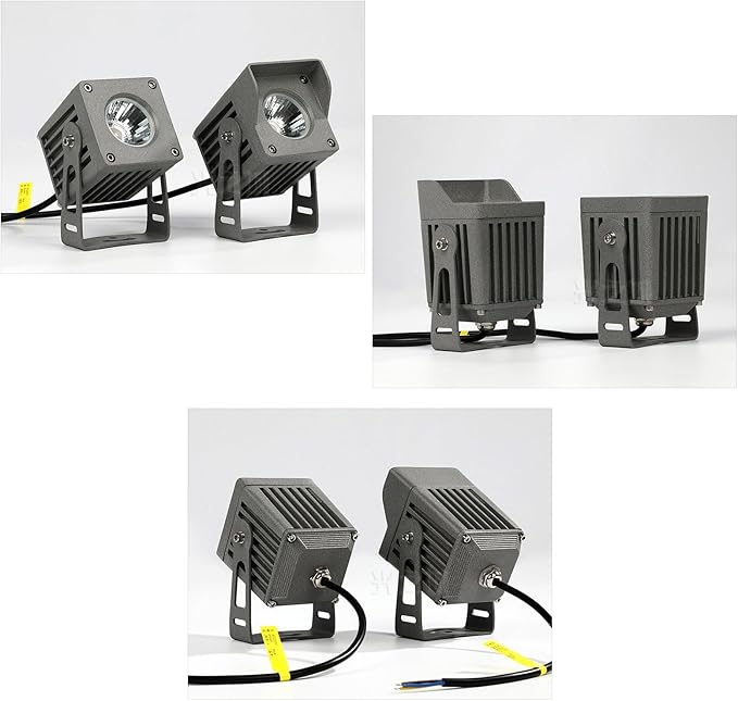 LED Spot Lights - Landscape Flood Lights IP65 Outdoor Waterproof Long-Range Spotlight AC220V COB Tree Lighting LED Beam Spotlights Villa Courtyard Lawn Lighting(YellowA-10W(220V))