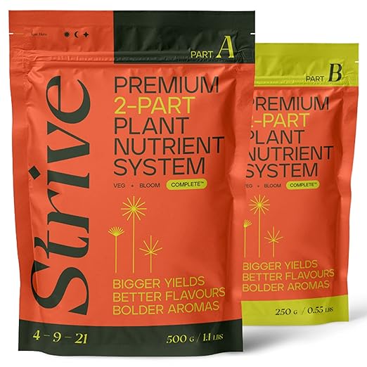 Strive Fertilizer Starter Kit Combo - Veg + Bloom General Hydroponic Nutrients - Indoor Outdoor and Soil Growing Plant Food - Booster for Vegetables Succulents Flowers