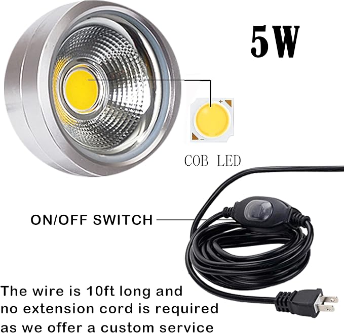 Outdoor LED Spotlight Timer Waterproof Bright Flag Light Landscape Automatic Mini Lawn Lamp 5W Graden Lights Lawn Decorative Lamp with Plug Courtyard Front Yard SilverWarm White