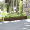 Honey Brown Solid Pine Wood Garden Planter - Large Stackable Welded Garden Bed for Fence Wall Patio &amp Raised Steel Panels Use - vidaXL