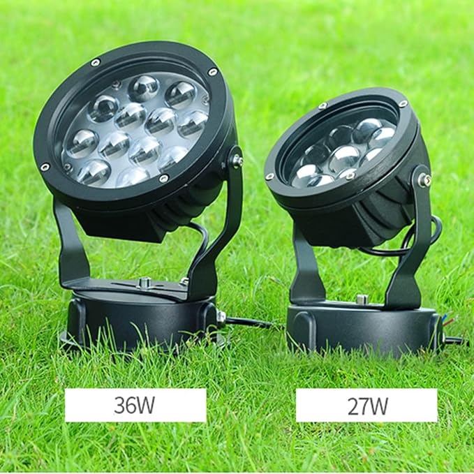 LED Beam Spotlight - Outdoor LED Spotlight Round Outdoor LED Spotlights Decorative Waterproof Lamp Adjustable Angle Landscape Lights for Garden Villas Step Wall Lighting