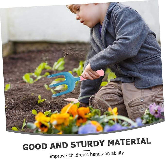 1set Boys and Girls Gardening Tools Set Garden Tool Kit Watering Can Gloves Rake Shovel and Apron for Boys and Girls for and Learning