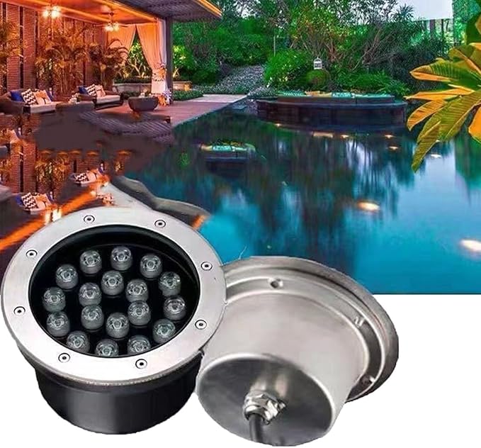 LED Ring Fountain Light - 12V IP68 Waterproof Underwater Spotlight for Garden and Pool