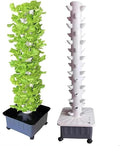 Hydroponic Grow Kit Indoor Garden Hydroponic Tower Growing Sytem 15 Layer 45 Plants Sites Vertical Hydroponic Tower Stackable Mobile Ecosystem for Leafy Vegetables//1pc