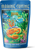 FoxFarm Marine Cuisine All Purpose Fertilizer - 10-7-7 Ocean-Based Plant Food with Crab Meal Seabird Guano - Slow Release Fertilizer for Vegetables Flowers Roses &amp Container Plants - 4 lb