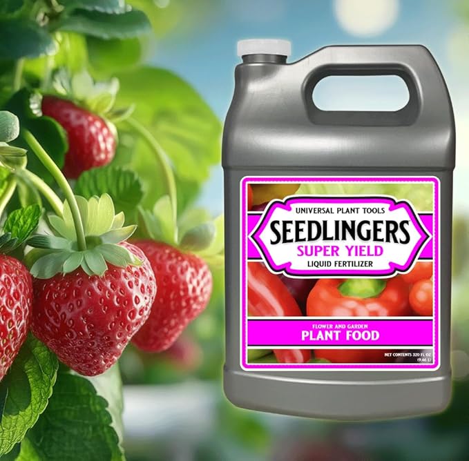 Seedlingers Super Yield Flower &amp Garden All Purpose Plant Food 128 oz Gallon Concentrate