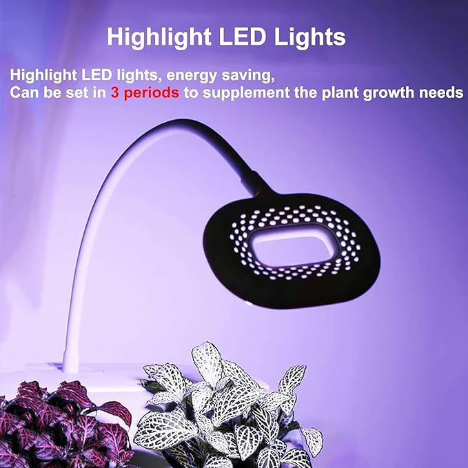 System of Hydroponic Culture 8 Capsules 4 Floors Herbal Garden Kit for Interiors with Growth LED Light and Touch Screen Bonsai Pots for Herbs Fruits and Vegetables
