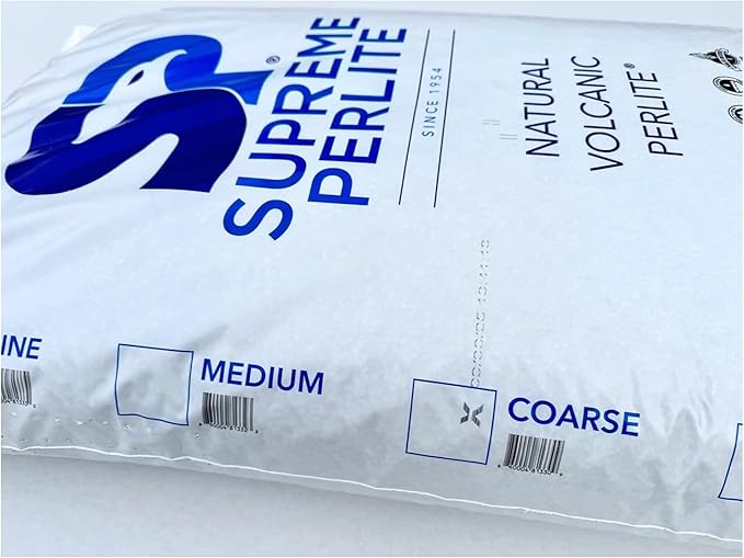 Supreme Perlite Coarse Horticultural Perlite for Potting Soil Seed Starting Propagation Organic Gardening &amp Soil Aeration 4 Cu Ft Bag