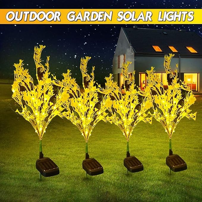 Plant Growing Lamps Flowers LED-Lawn-Solar-Lamps Rapeseed Chrysanthemum Yard Lawn Path Wedding Christmas Lights Outdoor 10PC