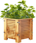 Wooden Garden Bed Planter Garden Boxes Outdoor Deep Root Planter Raised Bed for Vegetables Flowers Herbs