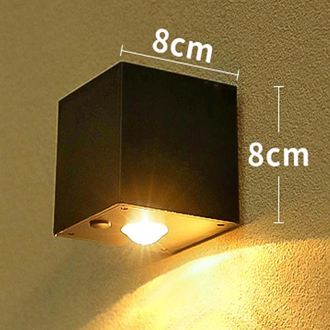 Solar Fence Lights 3 PackLed Lighting Waterproof Graden Lights Solar Wall Lamps Outdoor Wall Washer Landscape SpotlightLanterns for House WallPorchGardenYard Patio