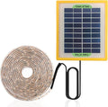 Solar Powered Grow Lights 16.4ft Plants Light Strip with Solar Panel Full Spectrum Fast Heat Dissipation Heat Lamp Grow Lights for Greenhouse