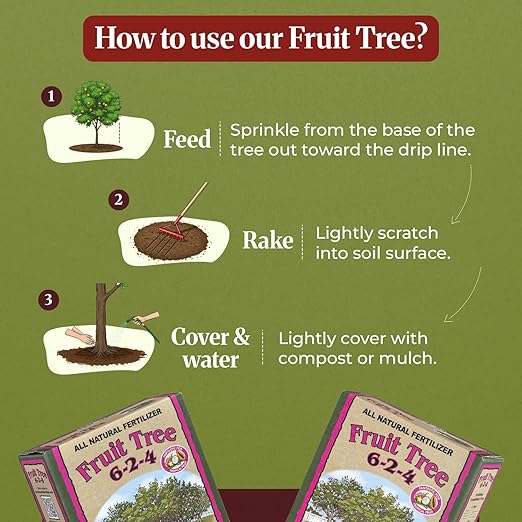 Down to Earth Organic Acid Mix 4-3-6 &amp Fruit Tree Fertilizer 6-2-4 Bundle | Nourishes Acid-Loving Plants &amp Fruit Trees | Organic Ingredients for Healthy Growth &amp Abundant Harvests | 5 LB E