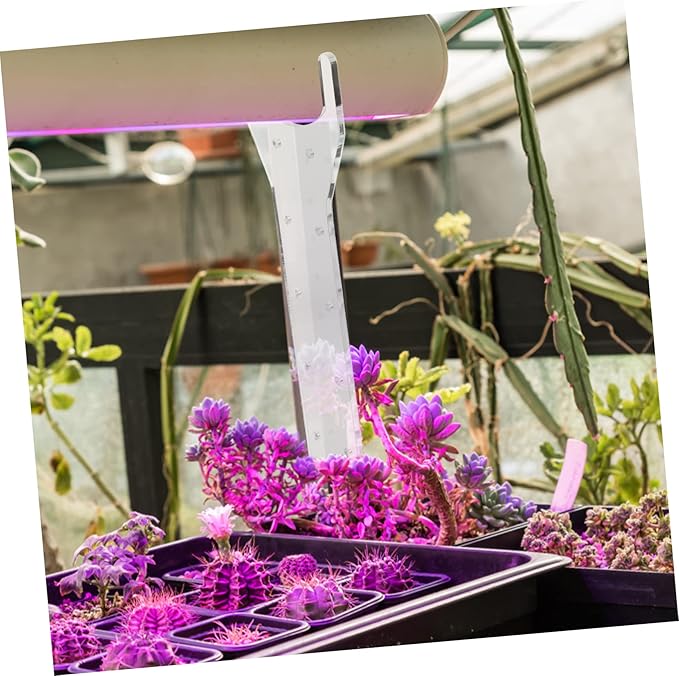 Indoor Plant Stand Grow Light Acrylic Rack Vertical Light Stand for Plant Accessories Construction Fall Off Protection Easy to Use Greenhouse Growing Basket