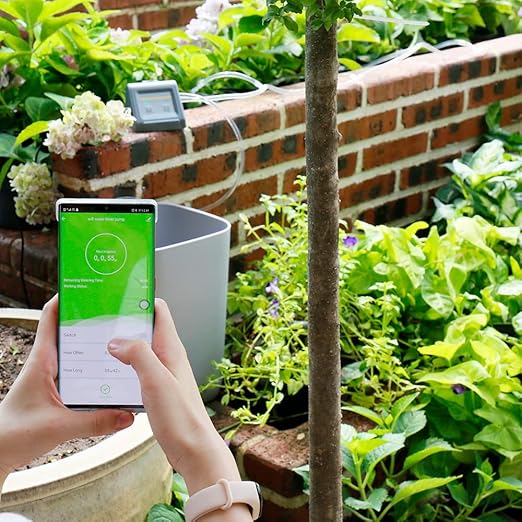 WiFi Smart Automatic Watering System for Indoor Potted Plants Drip Irrigation Kit Remote ControlDelay Watering Modewith Pump.