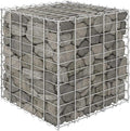 YAFF Cube Gabion Raised Bed Steel Wire 19.7x19.7x19.7