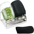 Bean Sprouts Grow Kit Air Circulation and Drainage Multipurpose Sprouts Growing Kit with 2 Bottles for Beans Alfalfa Seeds