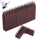 Bird Spikes 40 Pack Pigeon Squirrel Raccoon Cat Deterrent Spike Outside Anti Birds Defender Outdoor to Keep Robin Away Roof Fence Window Nest 37.6 Feet(11.4m) Brown