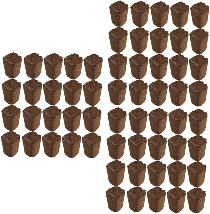 Happyyami 60pcs Rapid Breeding Plant Growing Blocks Moisturizing and Fat-retaining Starter Cubes for Home Factory Use