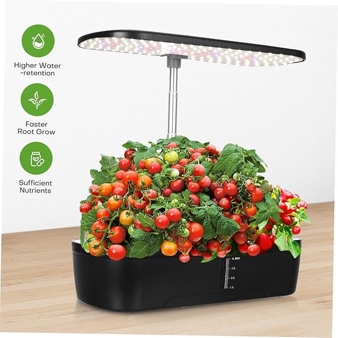 1Set Indoor Hydroponics Intelligent Control Design for Simultaneous Planting of Vegetables Complete Kit with Accessories for Home Gardening US Plug
