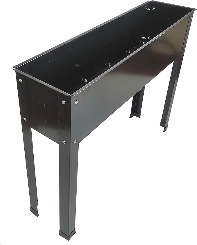 Elevated Garden Bed Metal Elevated Outdoor Flowerpot Box Suitable for Backyard and Terrace Large Flowerpot Suitable for Vegetable and Flower Book Standard Size