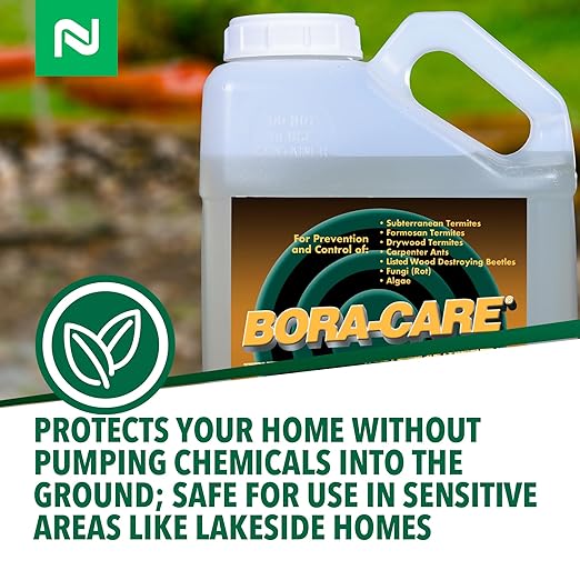 Bora-Care Termiticide Insecticide and Fungicide Concentrate Wood Treatment for Termite and Beetle Prevention 1 Gallon