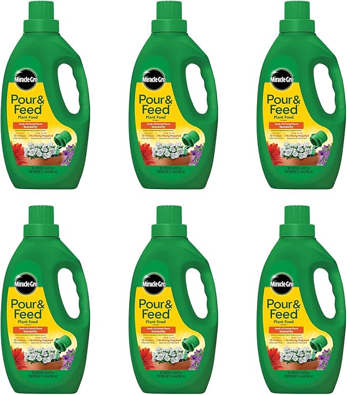Miracle-Gro Pour &amp Feed Plant Food (Liquid) 32 fl. oz. (6 Pack)
