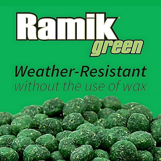 Neogen Ramik Green Fish Flavored Weather Resistant Rodenticide Nuggets 4 lb bag (00615)