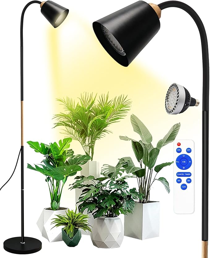 Standing Plant Grow Light LED Growing Light Full Spectrum for Indoor Plants4/8/12H Timer Flow Grow Light for Tall Large Indoor Plants