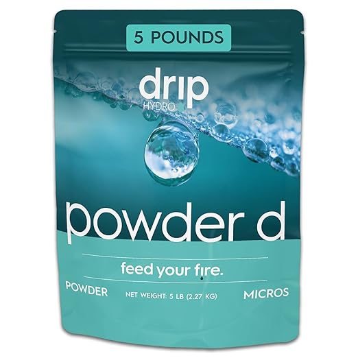 Powder D Micronutrient Supplement Complete Chelated Trace Mineral Blend with Fe-DTPA Iron Water-Soluble and Clean for RO Water Soil and Coco 5 lb Bag